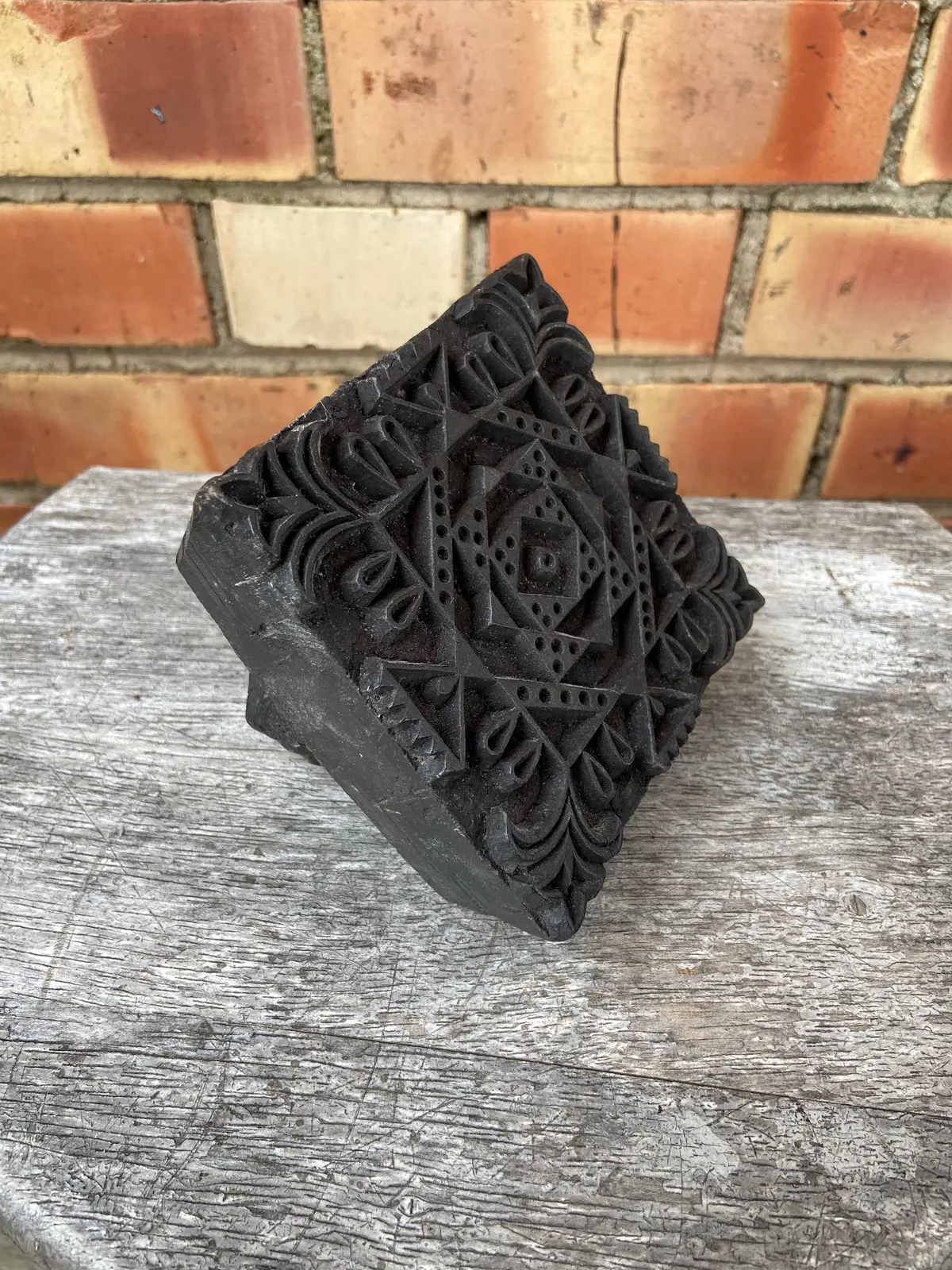 Large Black Wooden Stamp 1
