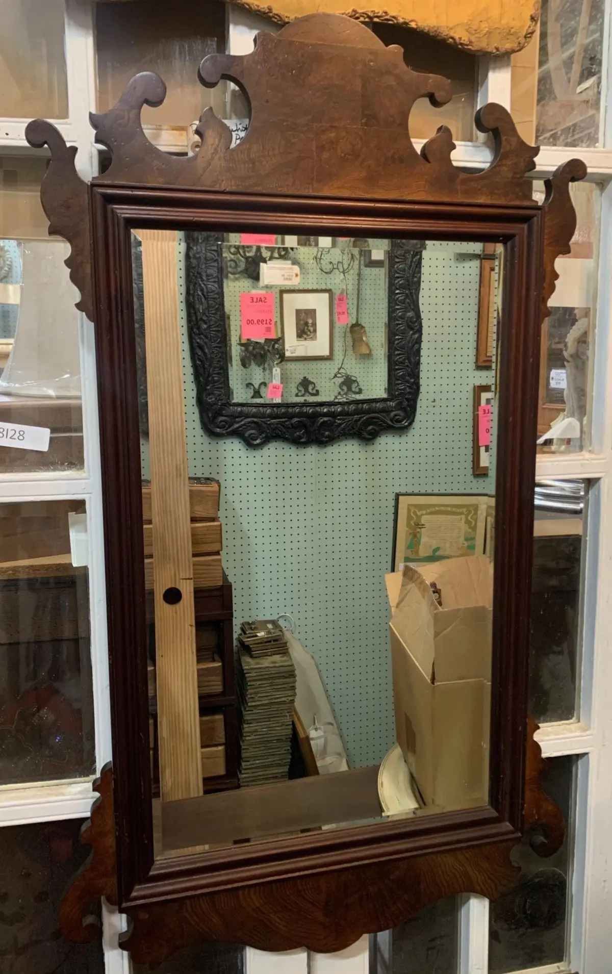 Federal Style Shaped Mirror 1