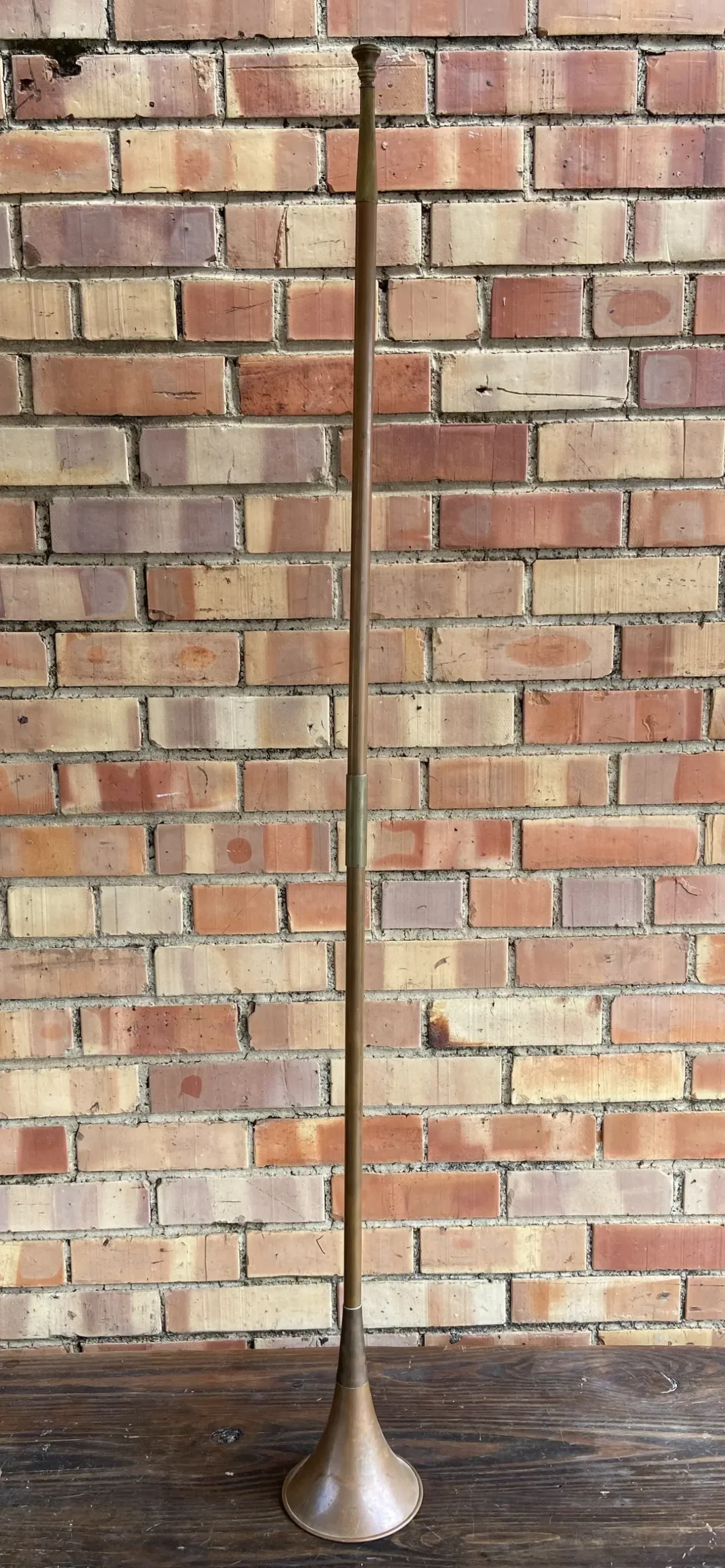 Long Brass And Copper Horn 1