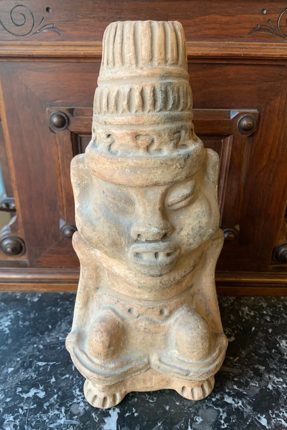 Clay Aztec Sculpture 1