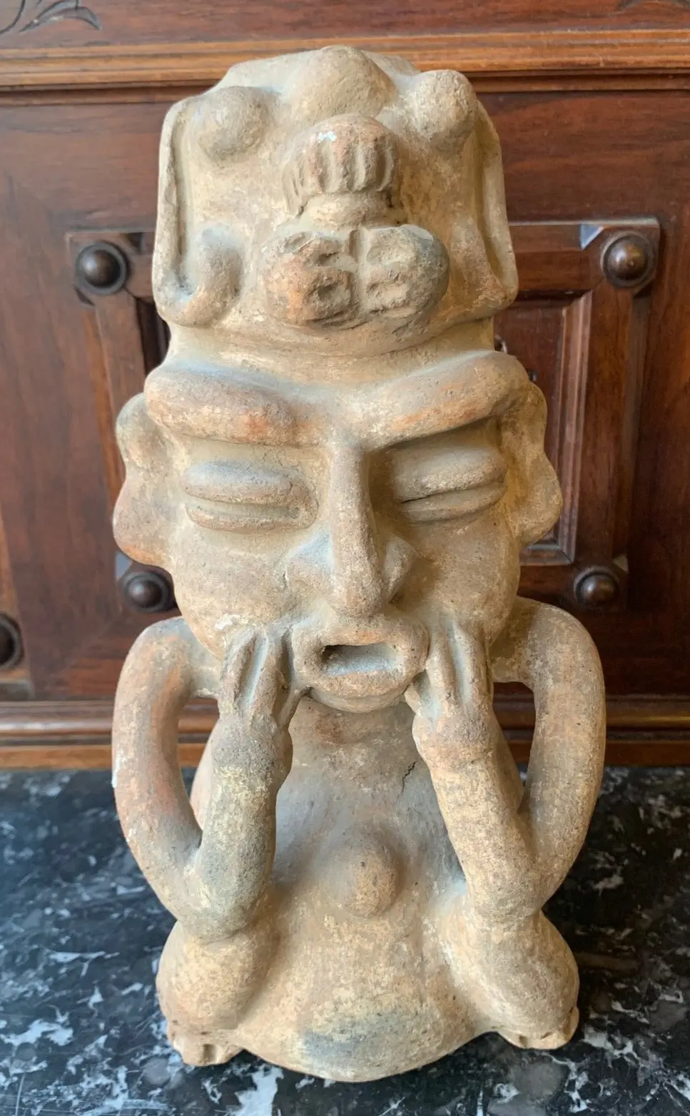 Clay Aztec Sculpture 1