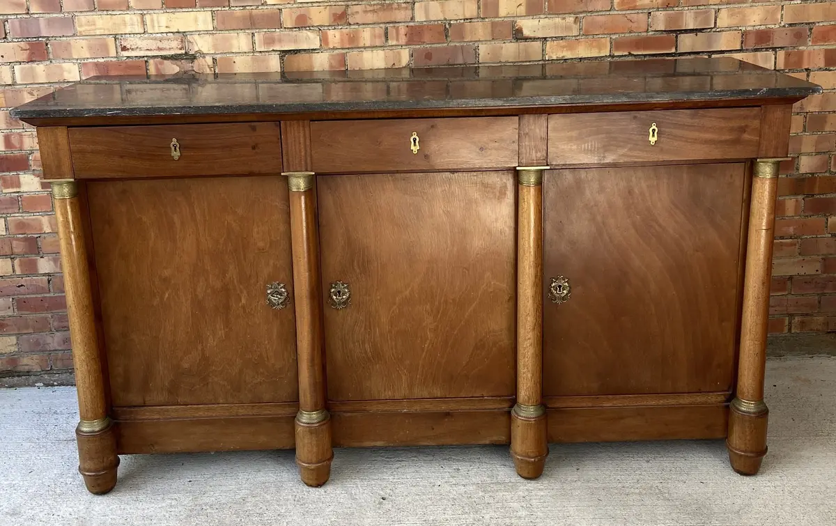French Empire Mahogany Sideboard 1