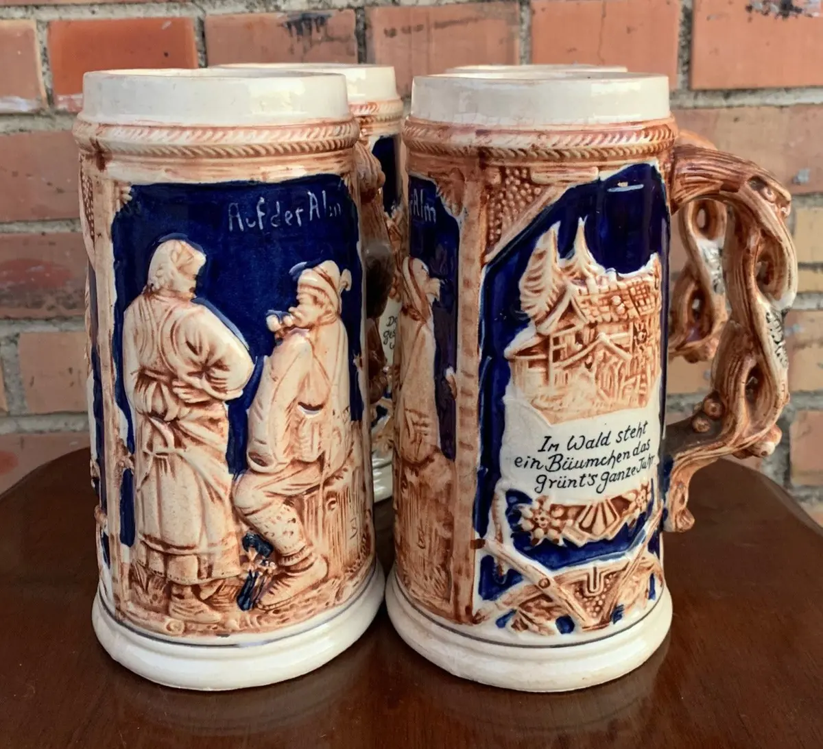 Set Of 4 German Steins Made In Japan 1