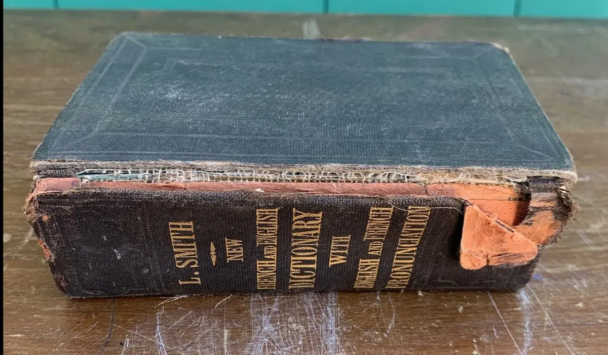 Small French To English Dictionary From 1894 - As Is 1