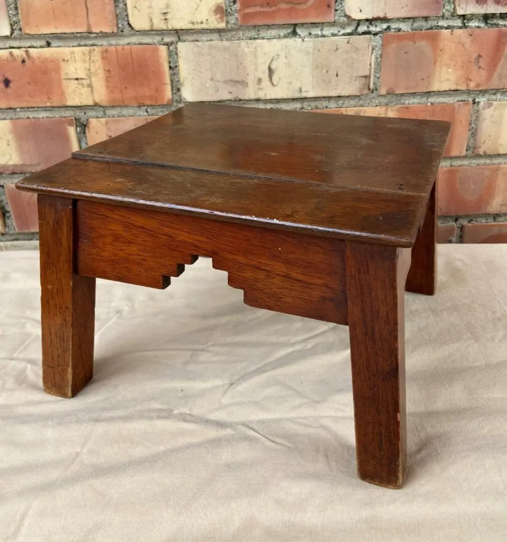 As Found Square Asian Mahogany Stand 1