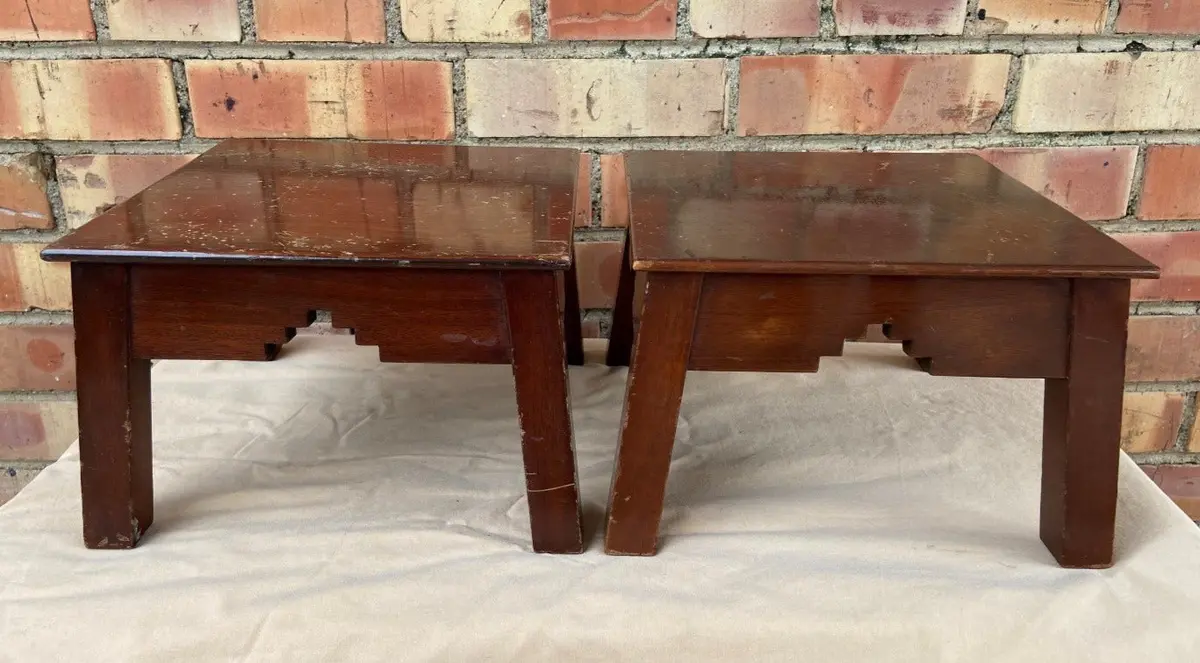 Pair Of Splayed Leg Asian Stands 1