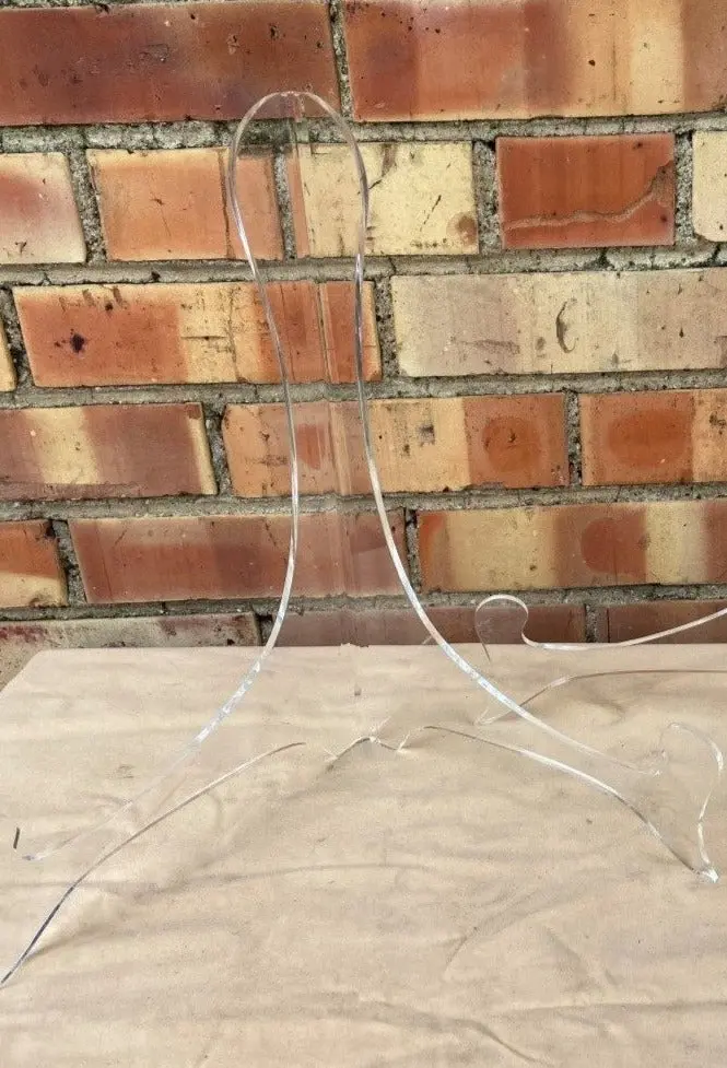 Large Lucite Plate Stand 1