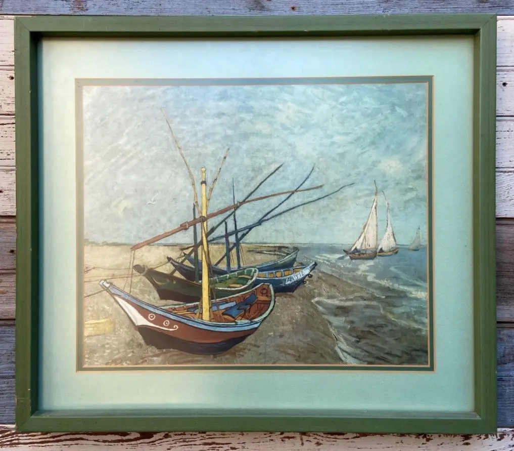 Van Gogh Print Of Boats Of Saint-Marie 1