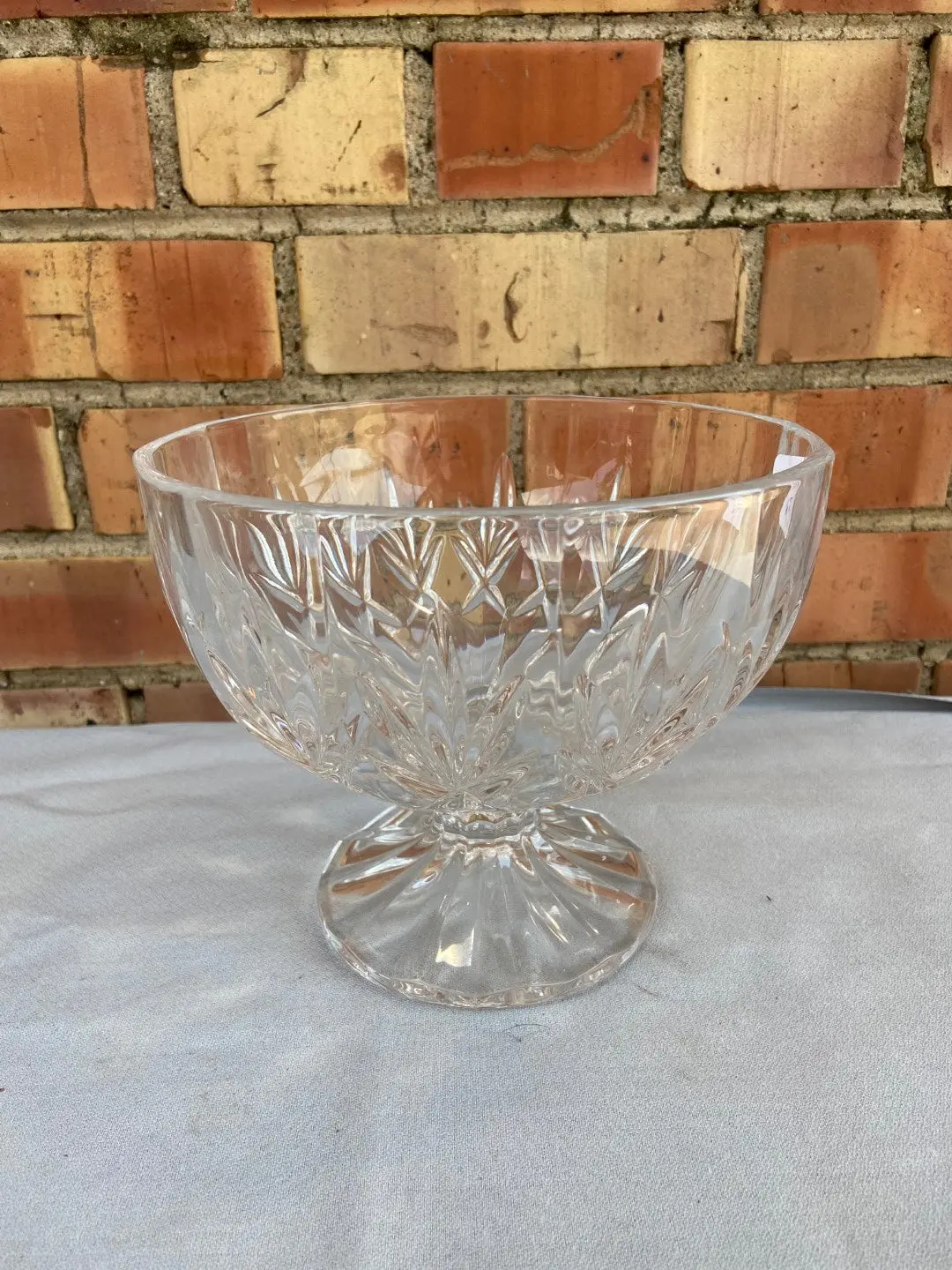 Small Footed Crystal Compote 1