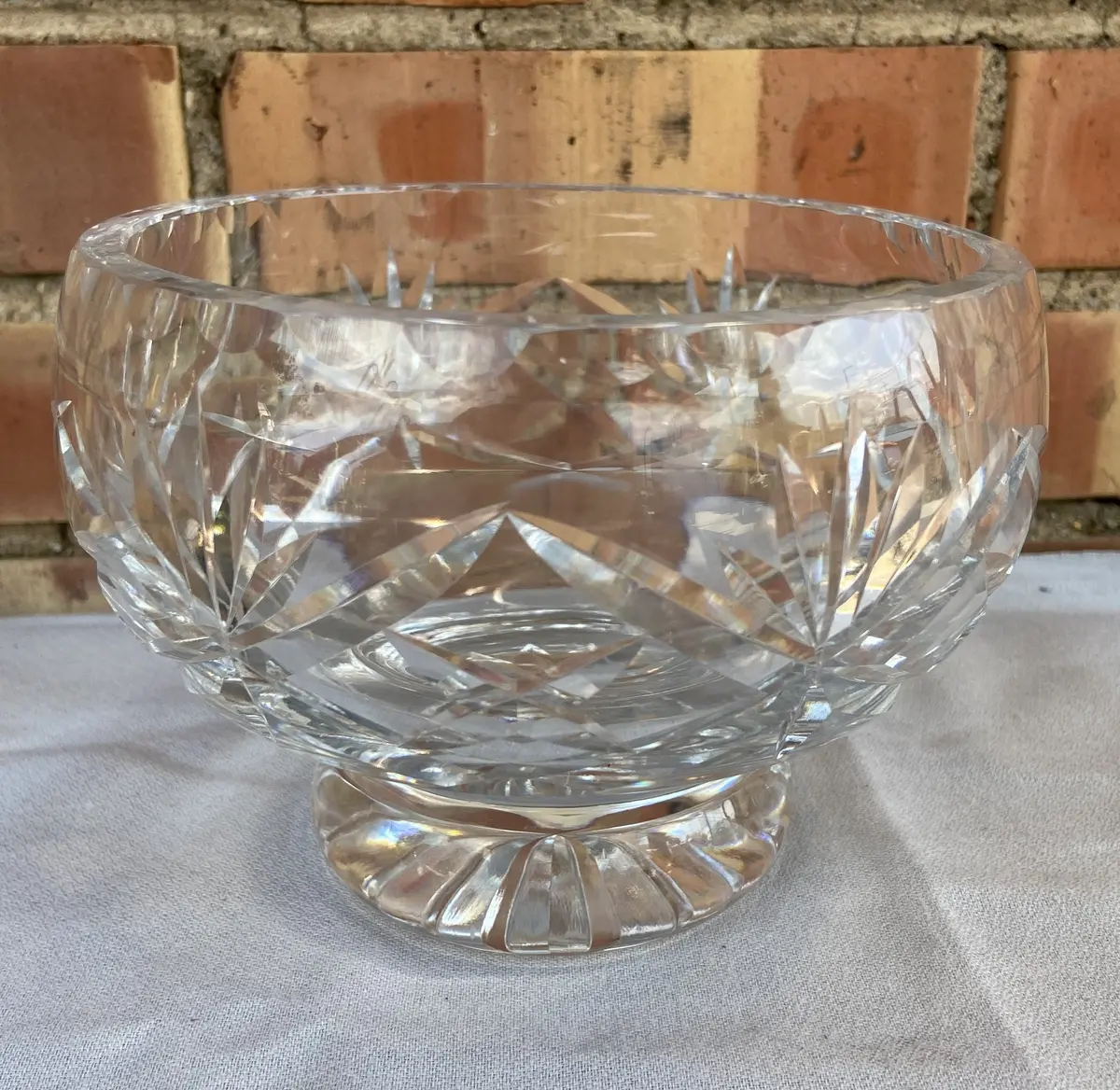 Crystal Footed Heavy Bowl 1