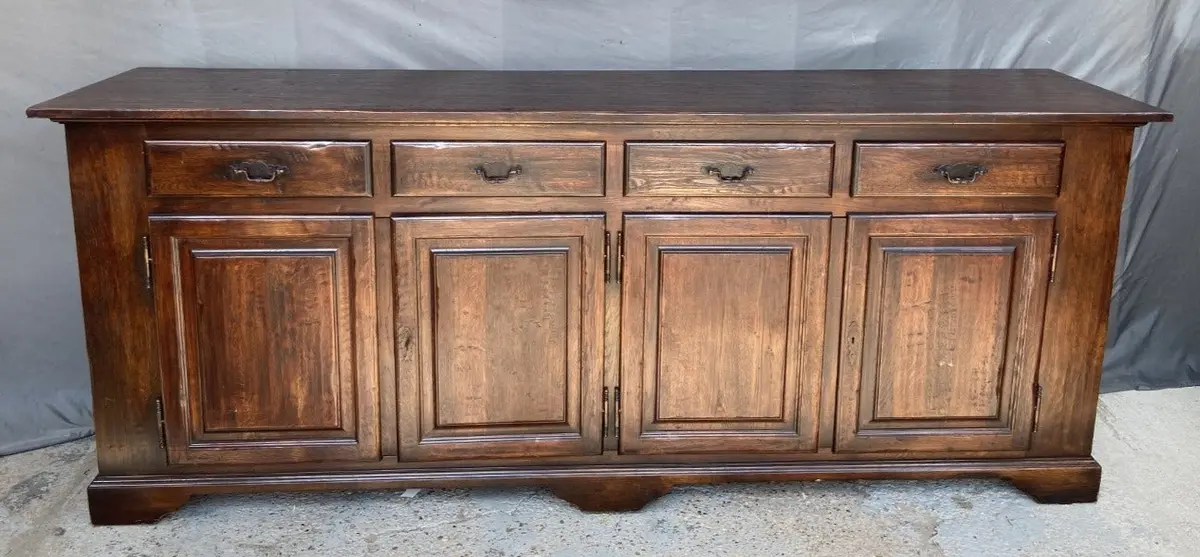 Dark Oak Rustic Sideboard 1