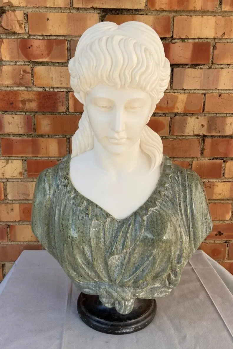 Carved Marble Bust Of Lady 1