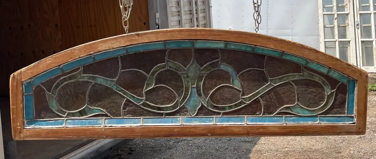 1880'S Stained Glass Transon 1