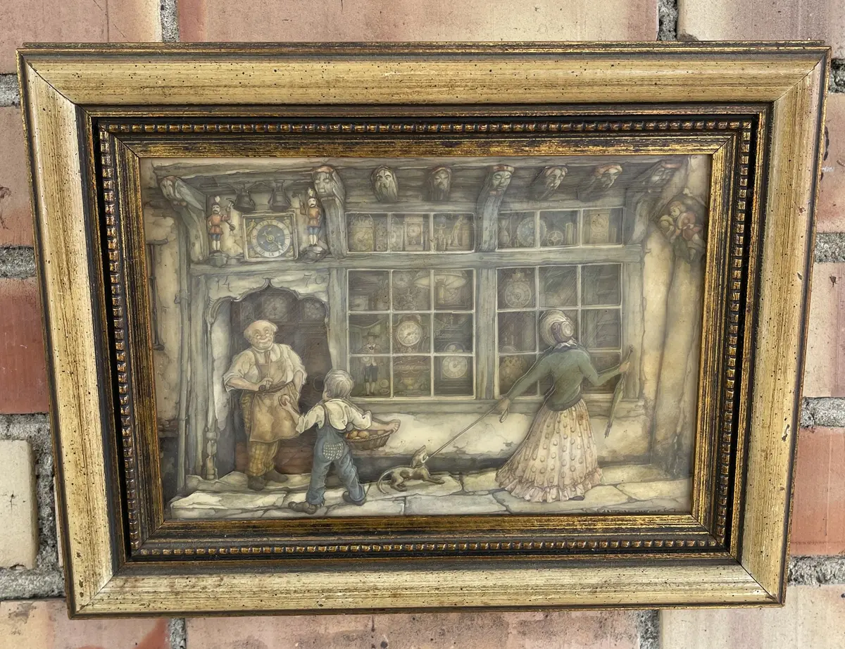 3D Picture Of An Early 1900'S Shop Scene 1