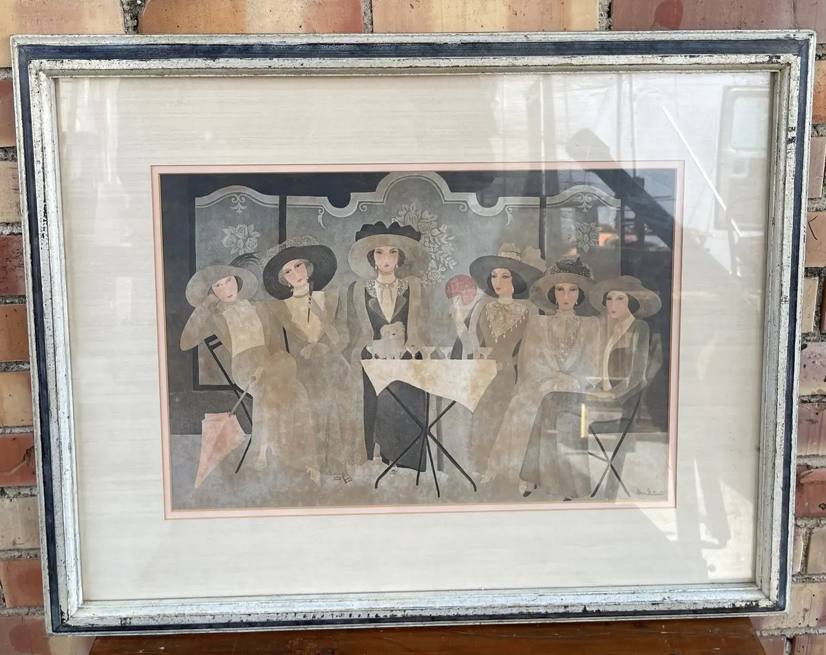 Framed Print Of Ladies At Lunch 1