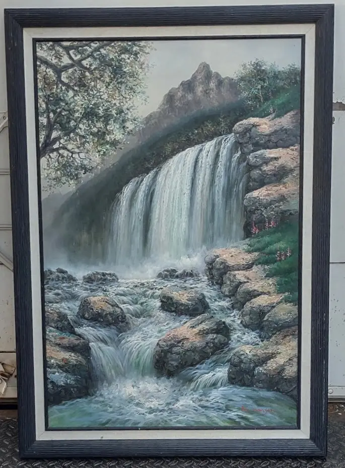 Waterfall Oil Painting 1