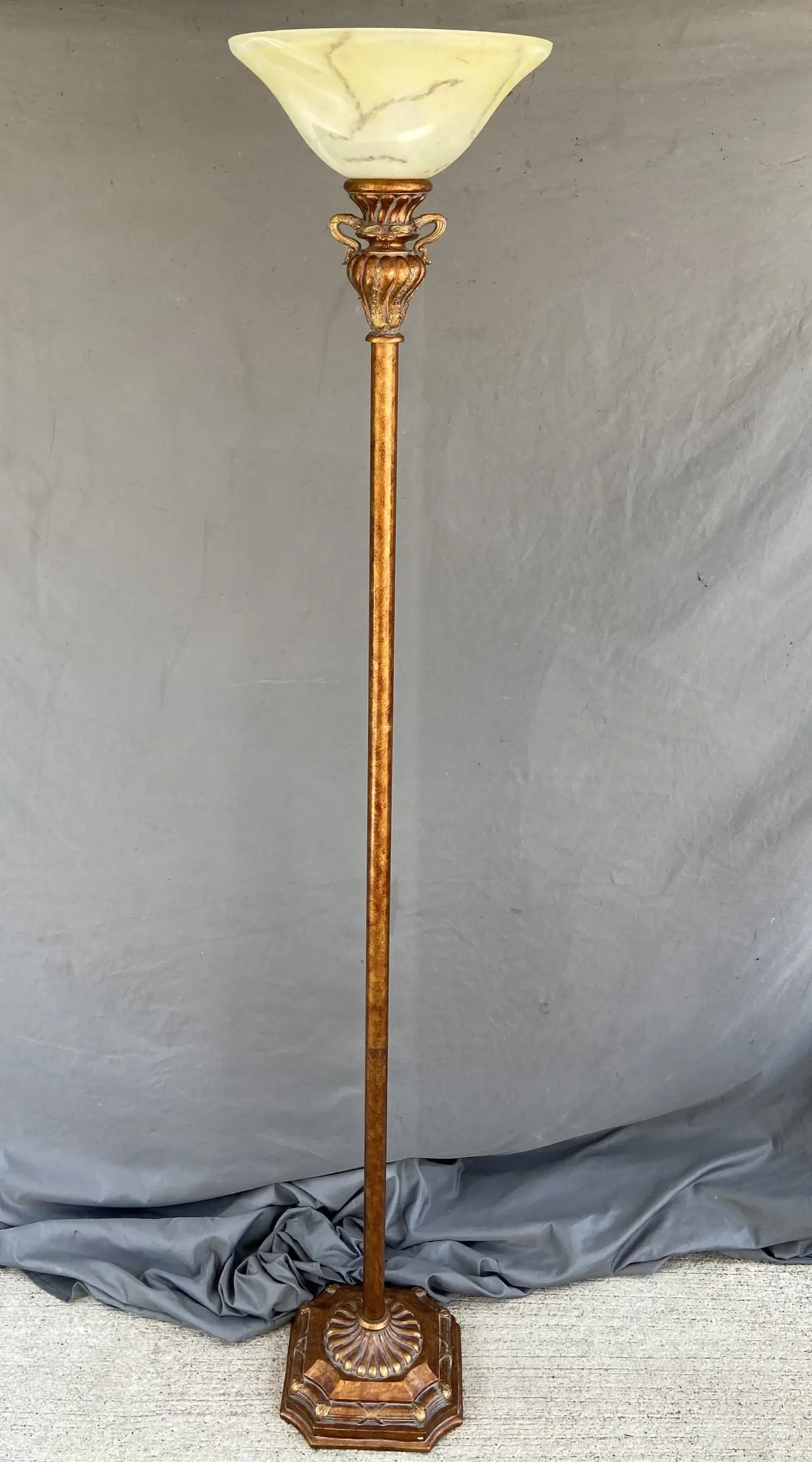 Tall Bronze Finish Floor Lamp 1