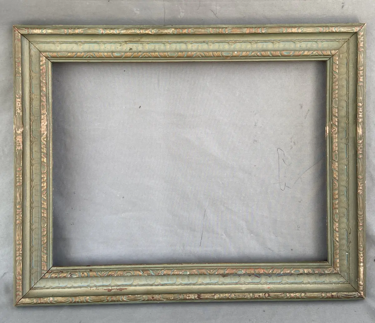 Shabby Small Green 12" X 9" Frame 1