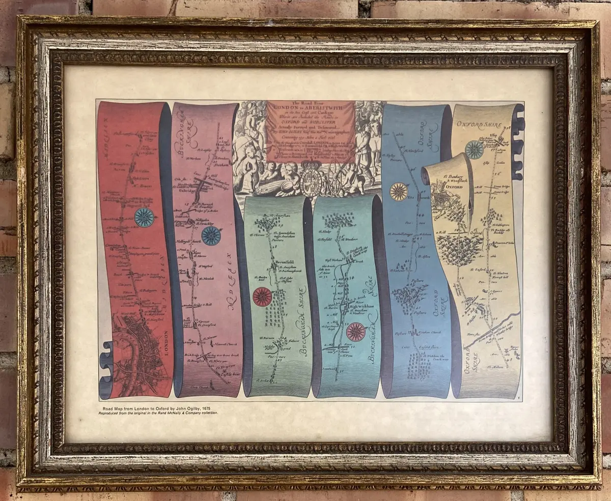 Framed Maps Of London 1