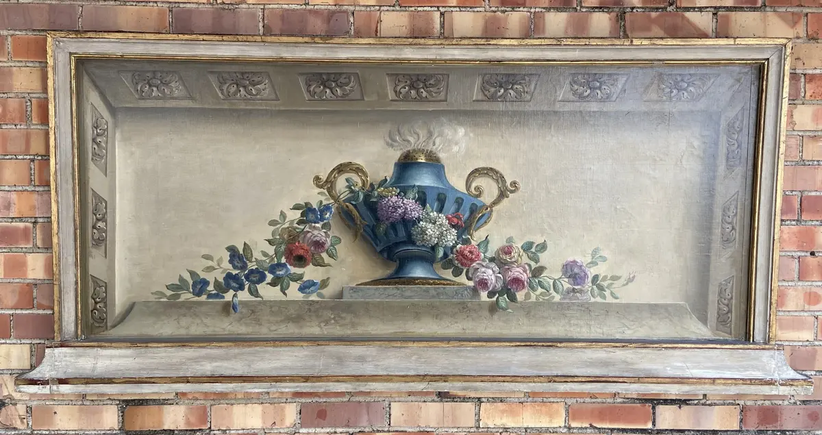 Large Floral Urn Oil Painting With 3D Effect 1