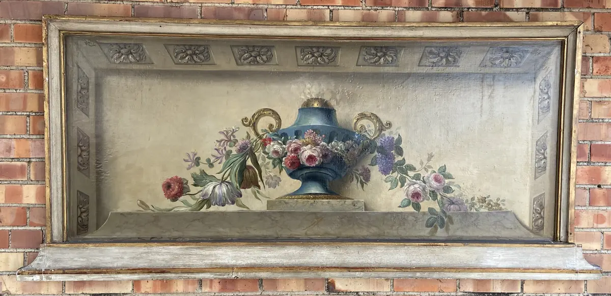 Large Floral Urn Oil Painting With 3D Effect 1