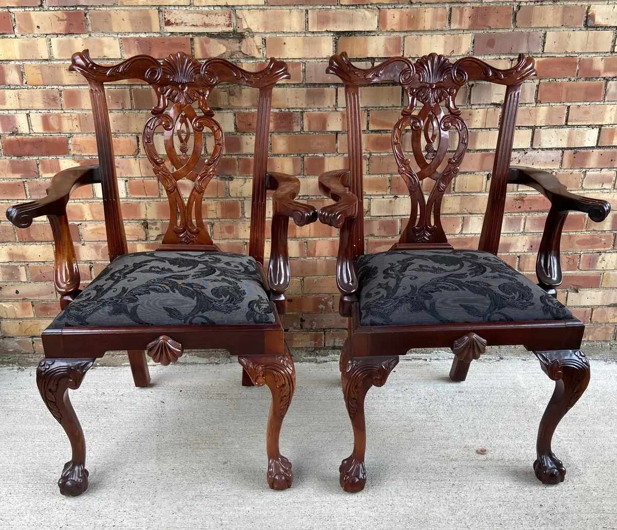 Ball And Claw Foot Chippendale Arm Chair 1