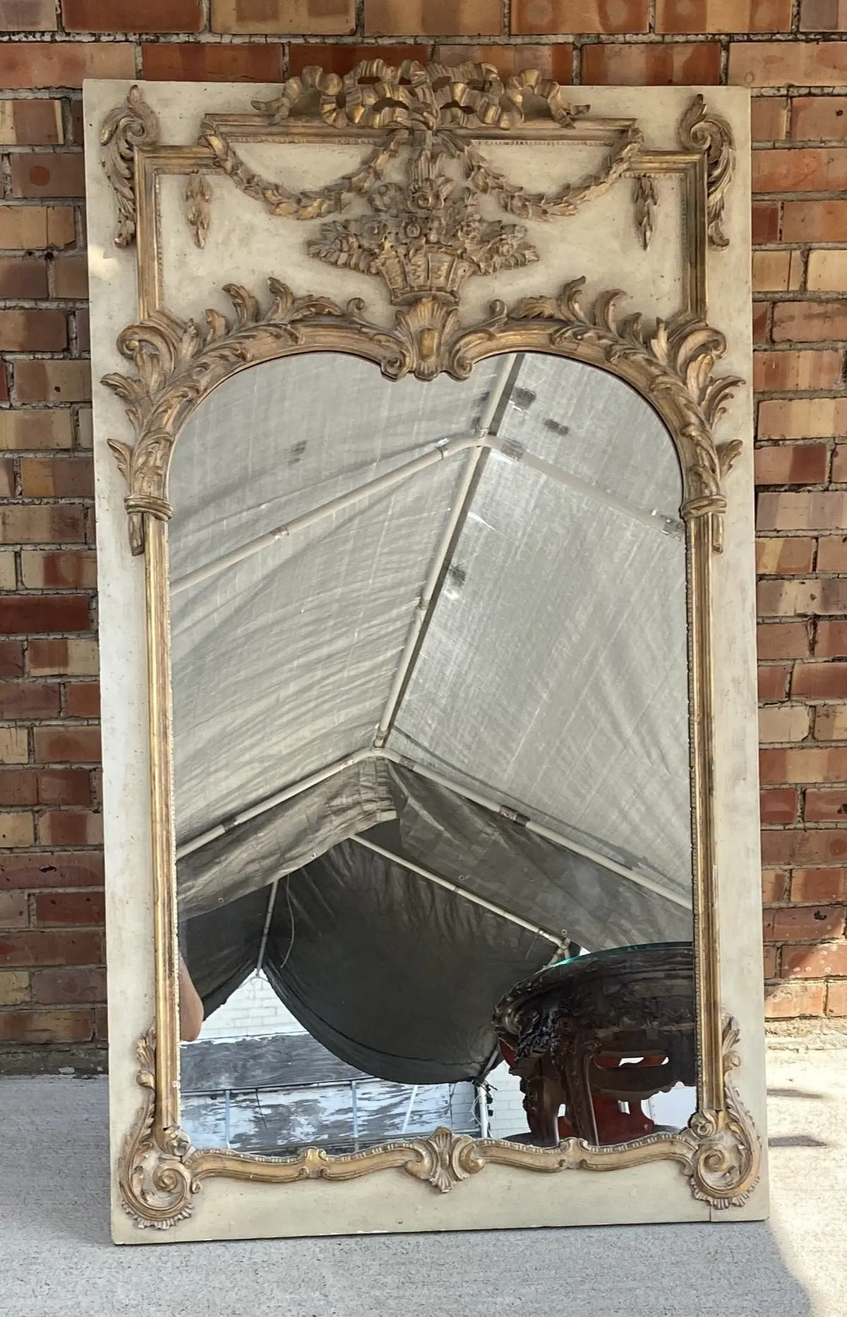 Le Barge Trumeau Painted Mirror 1