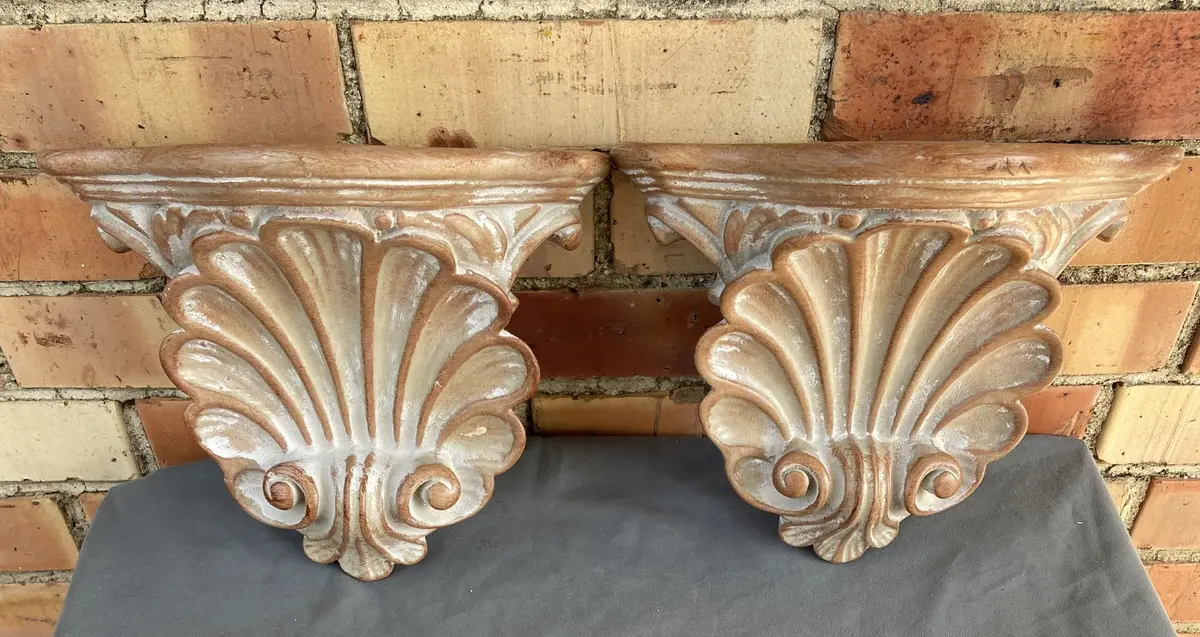 Pair Of Shell Wall Sconces 1