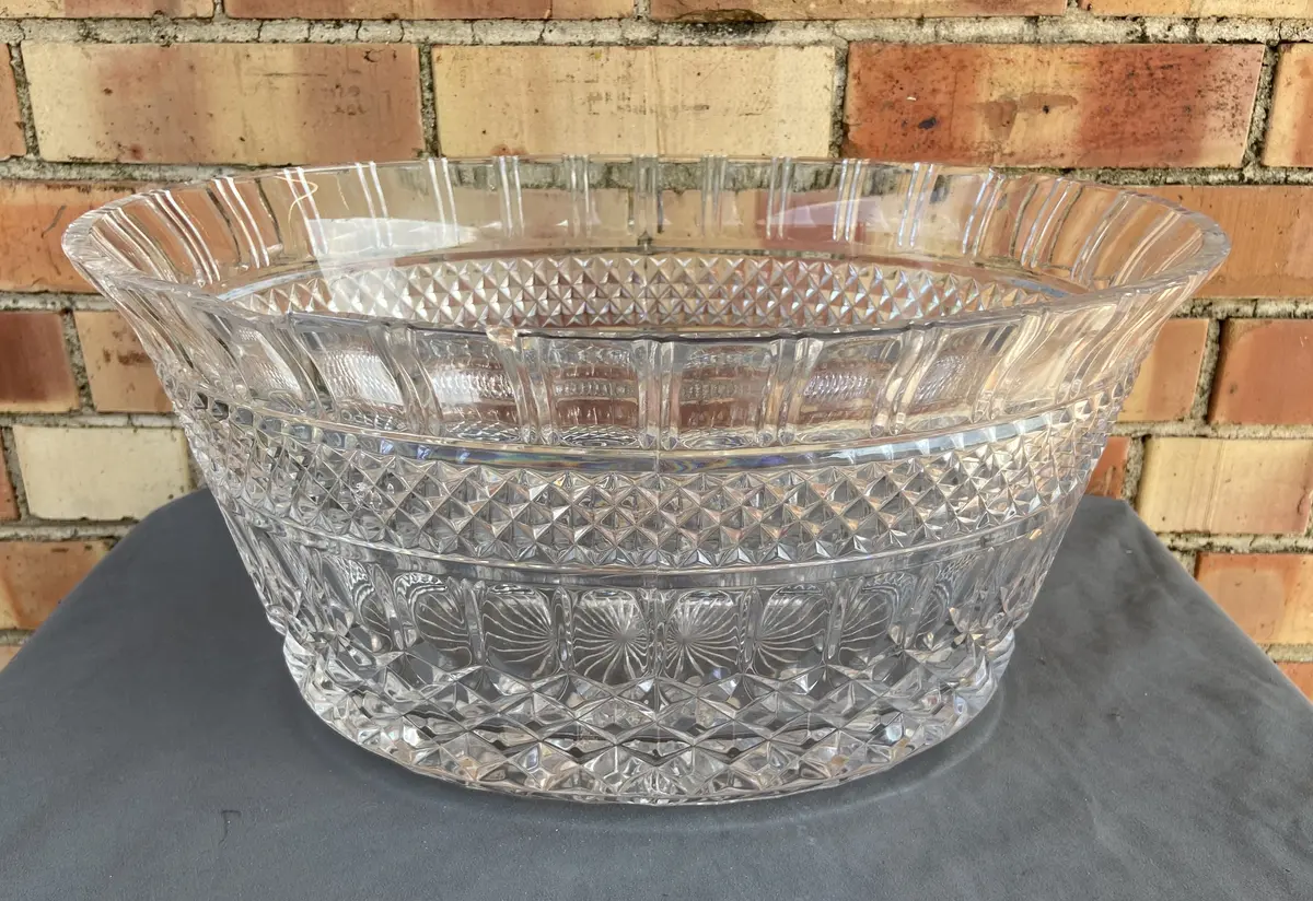 Giant Crystal Serving Bowl - As Found 1