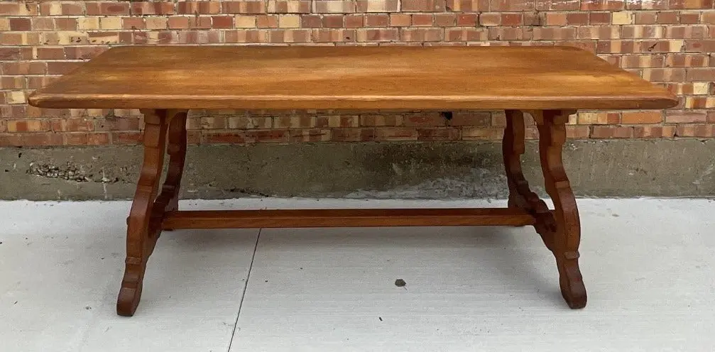 Spanish Baroque Trestle Base Dining Table 1