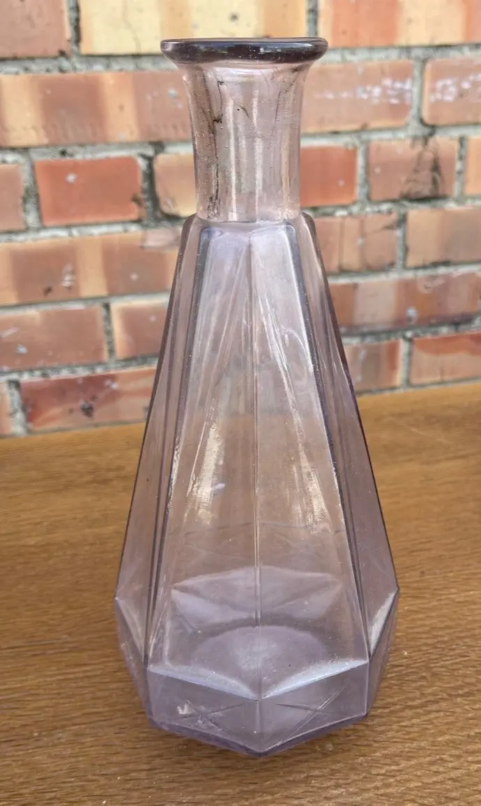 Soda Glass Glass Hexagon Base Bottle As Found 1
