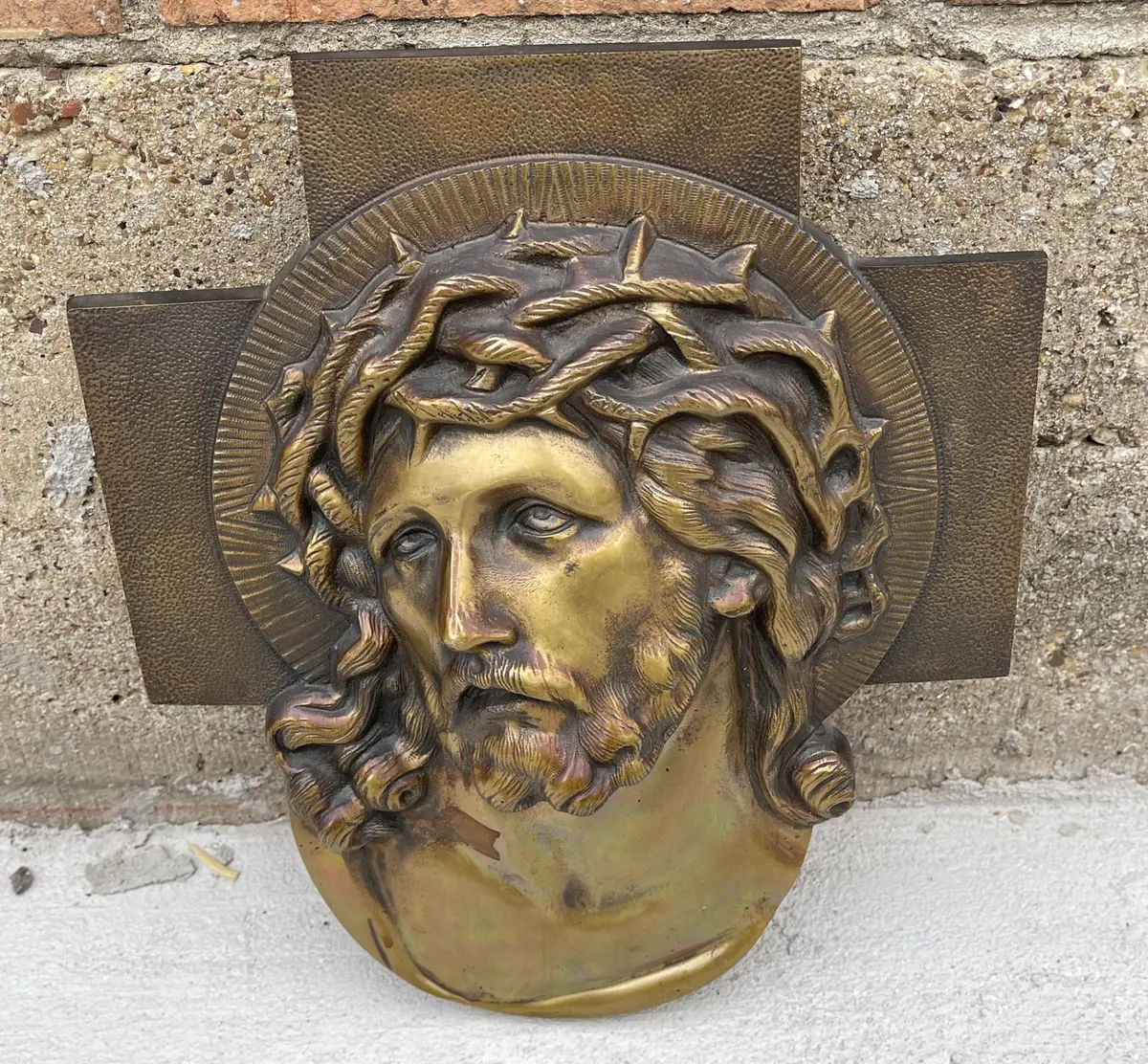 Brass Plaque Of Jesus 1