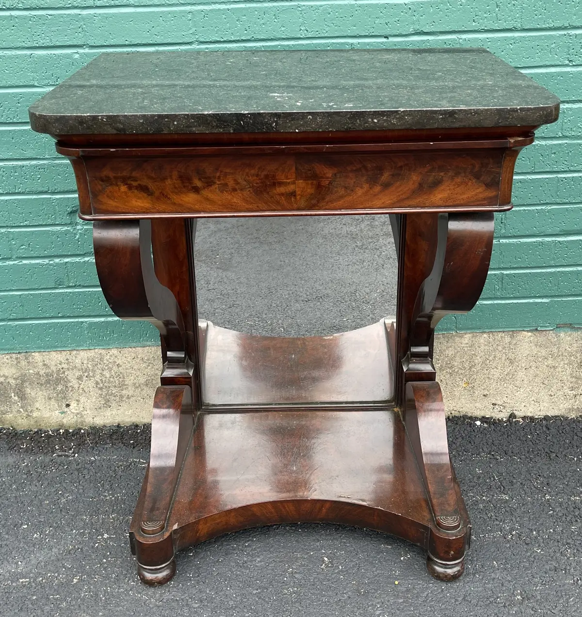 Small Marble Top Empire Console 1