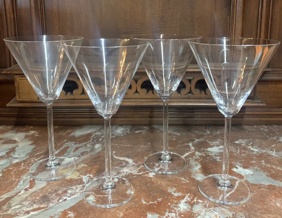 Set Of 4 Crystal Cocktail Glasses 1