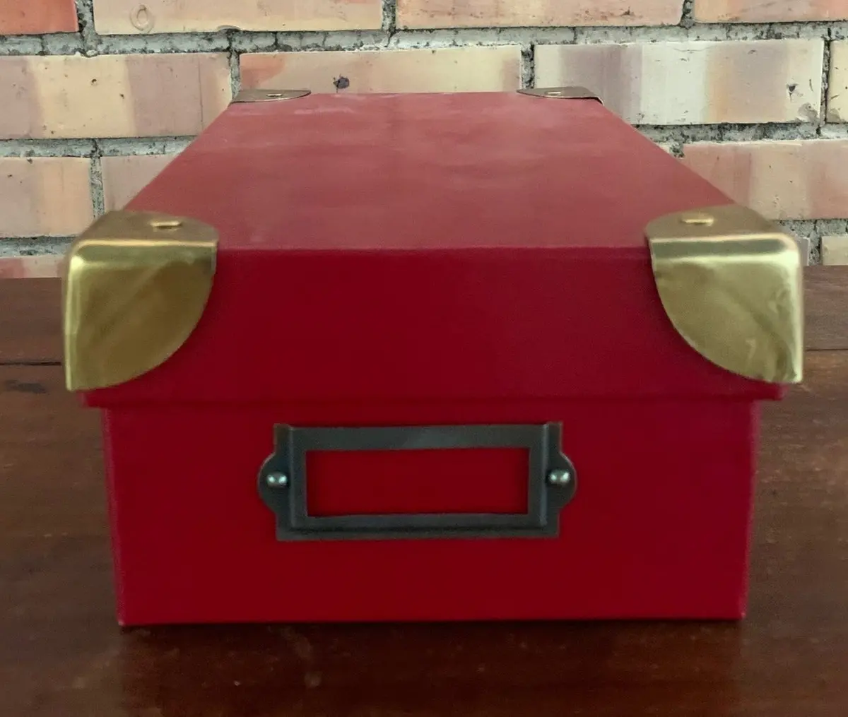 Red With Brass Corners Box 1