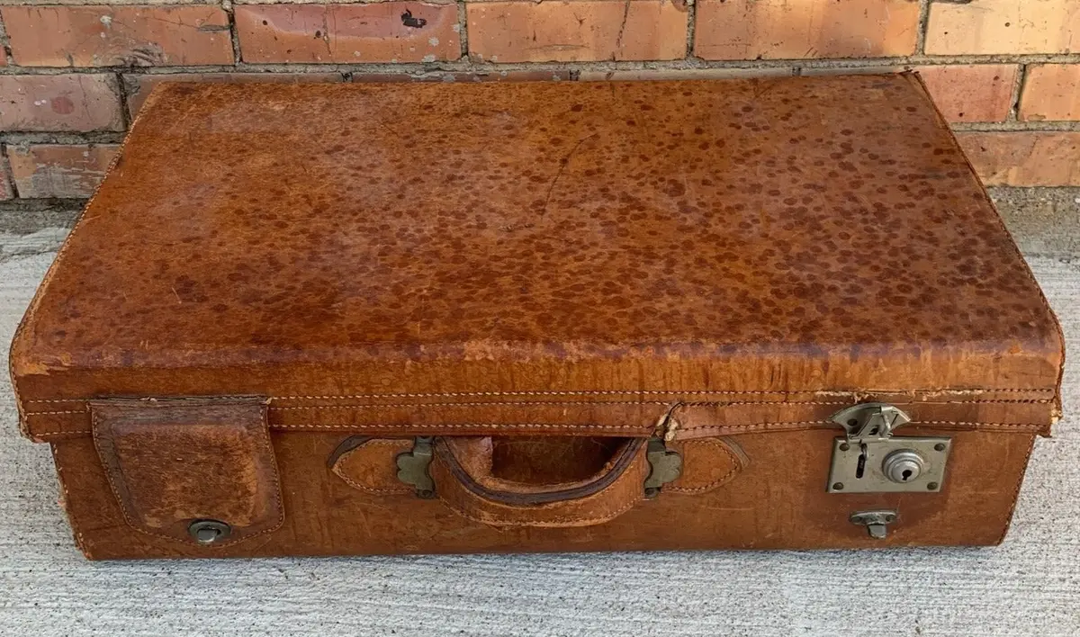 As Found Leather Suitcase 1