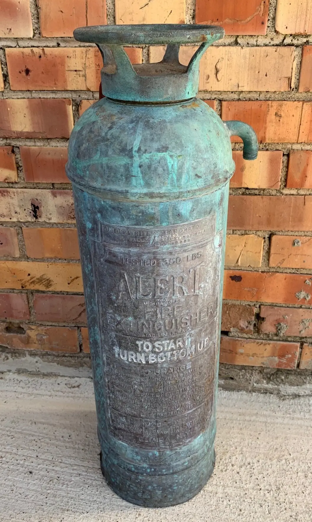 Vintage Copper Fire Extinguisher 1