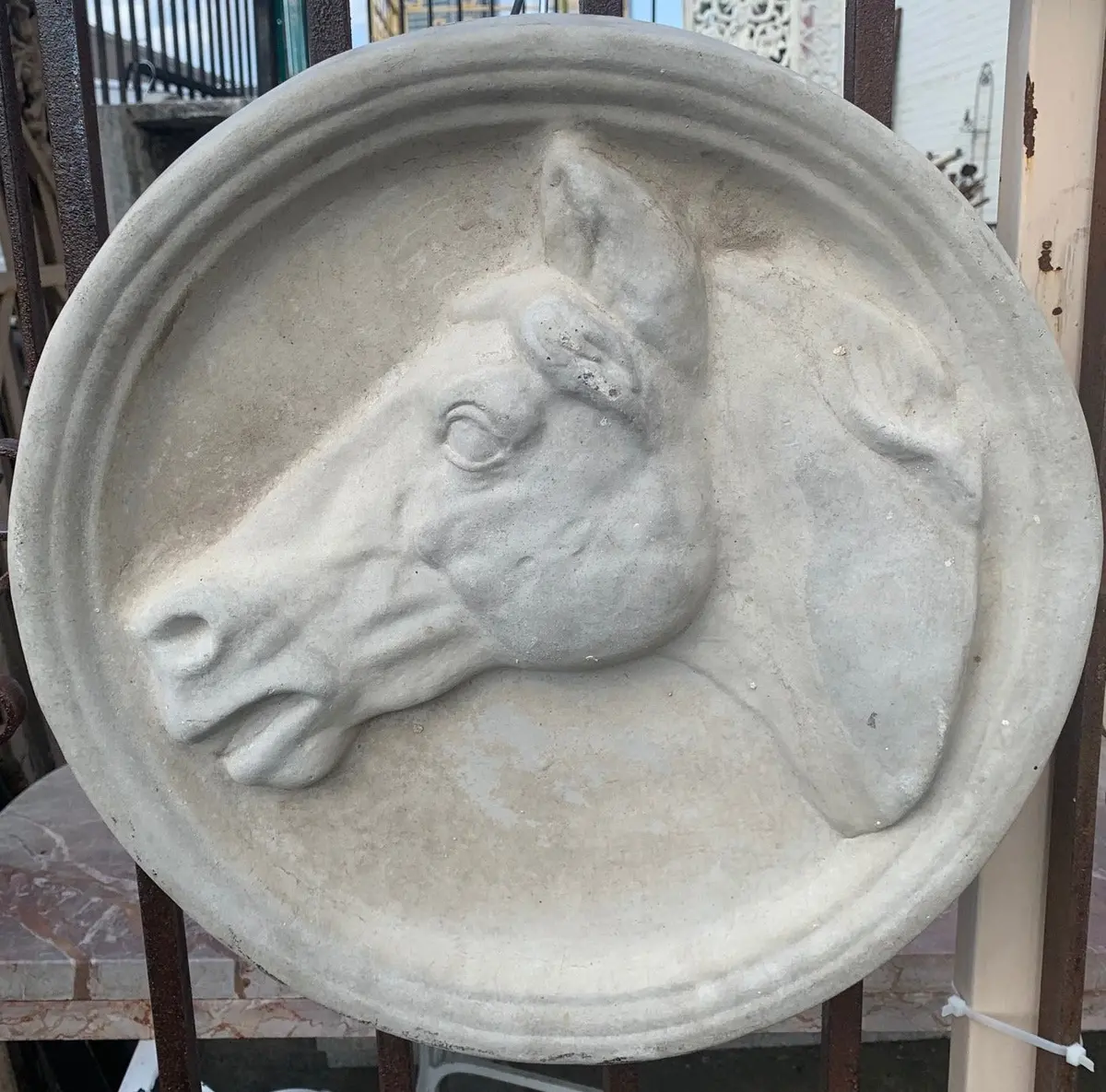 Concrete Horse Plaque 1