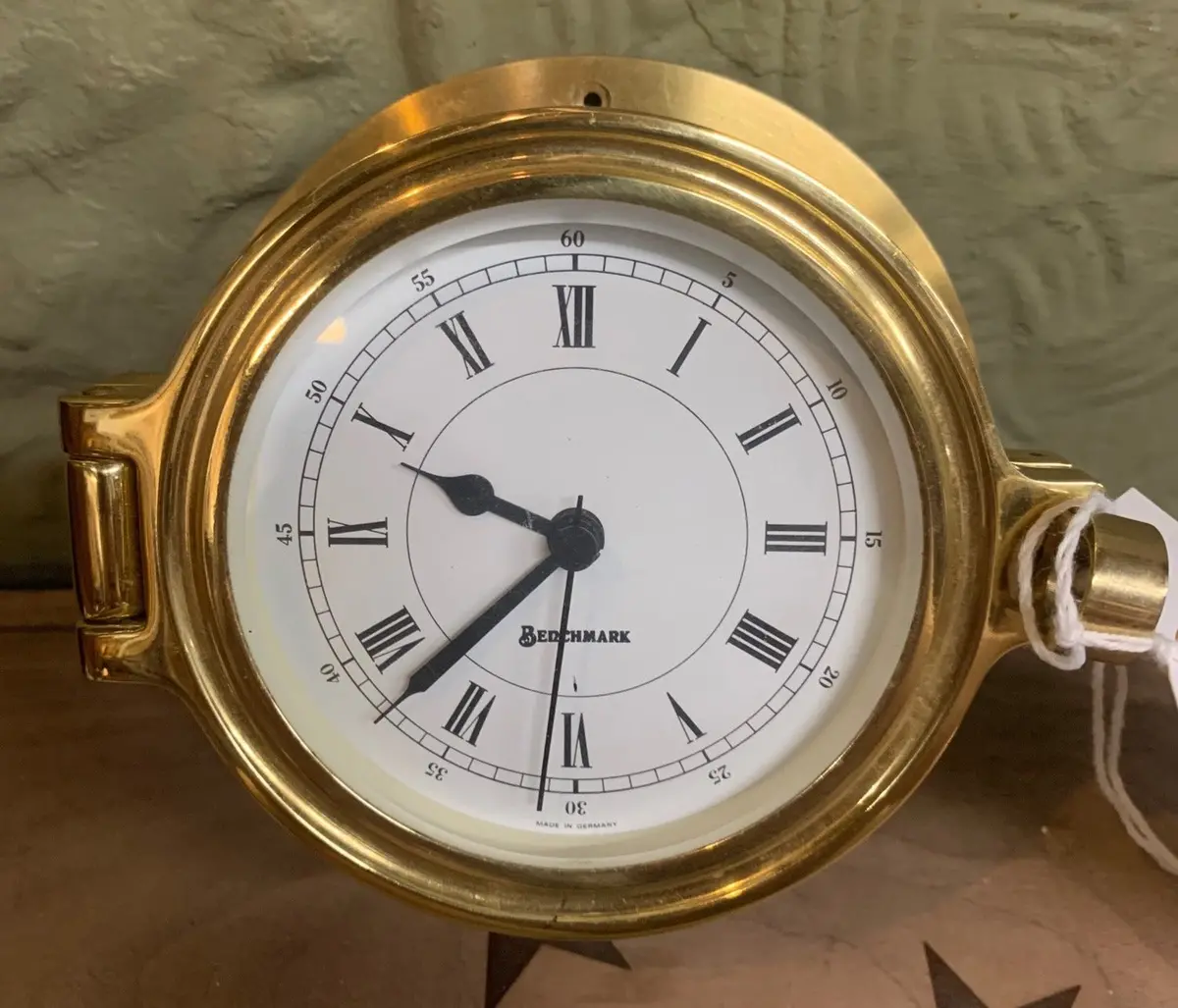 Brass Benchmark Small Clock 1