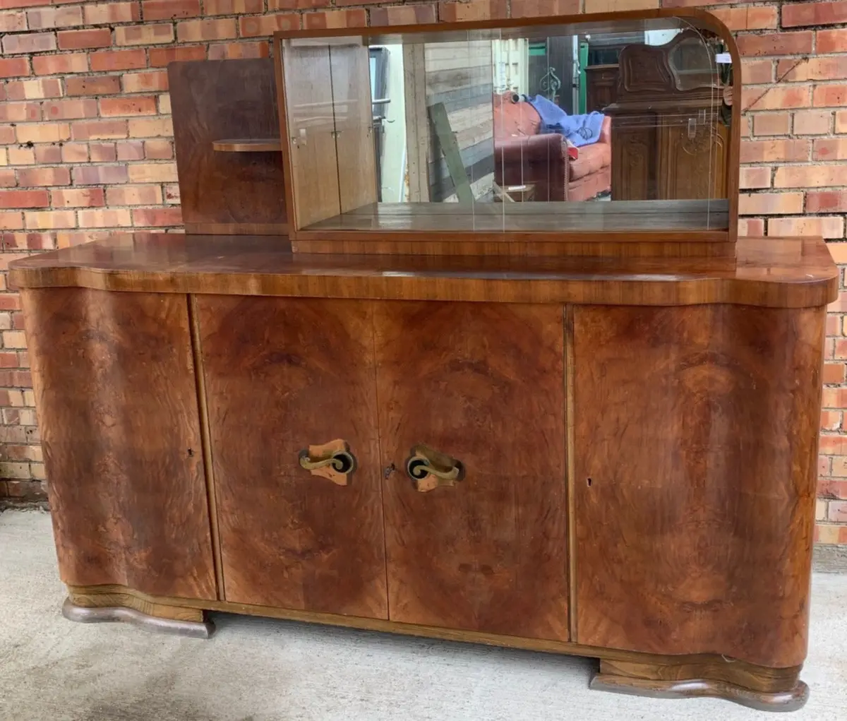 Walnut Modern Art Deco Sideboard 1
