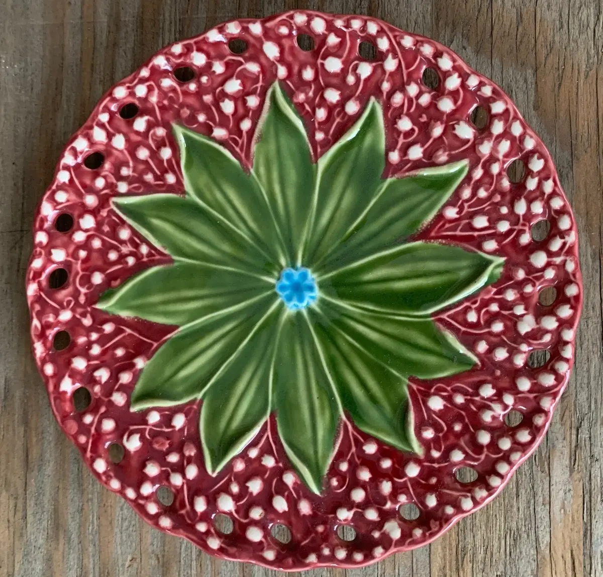 Portugese Majolica Small Plate 1