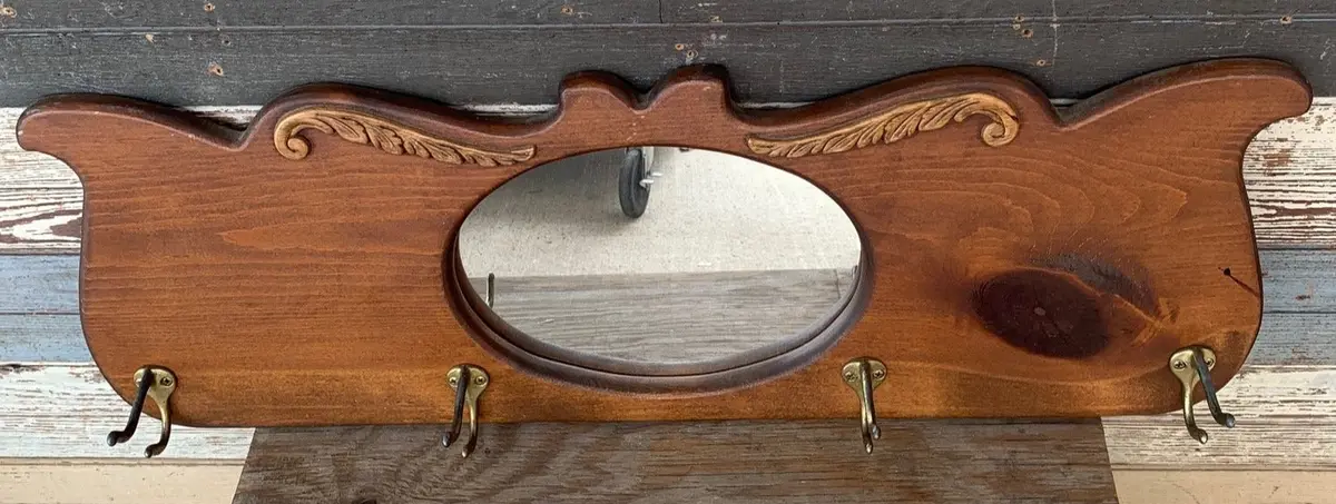 Wall Rack With Mirror 1