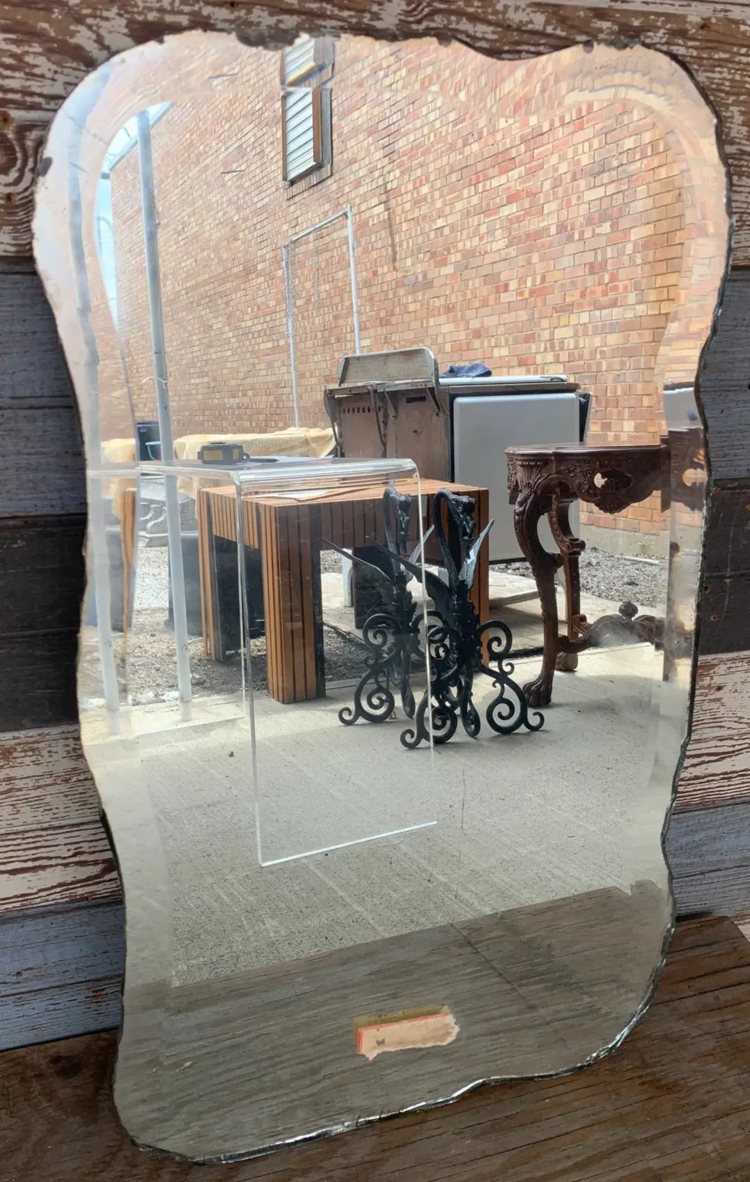 Small Rough Edge Beveled Mirror 1