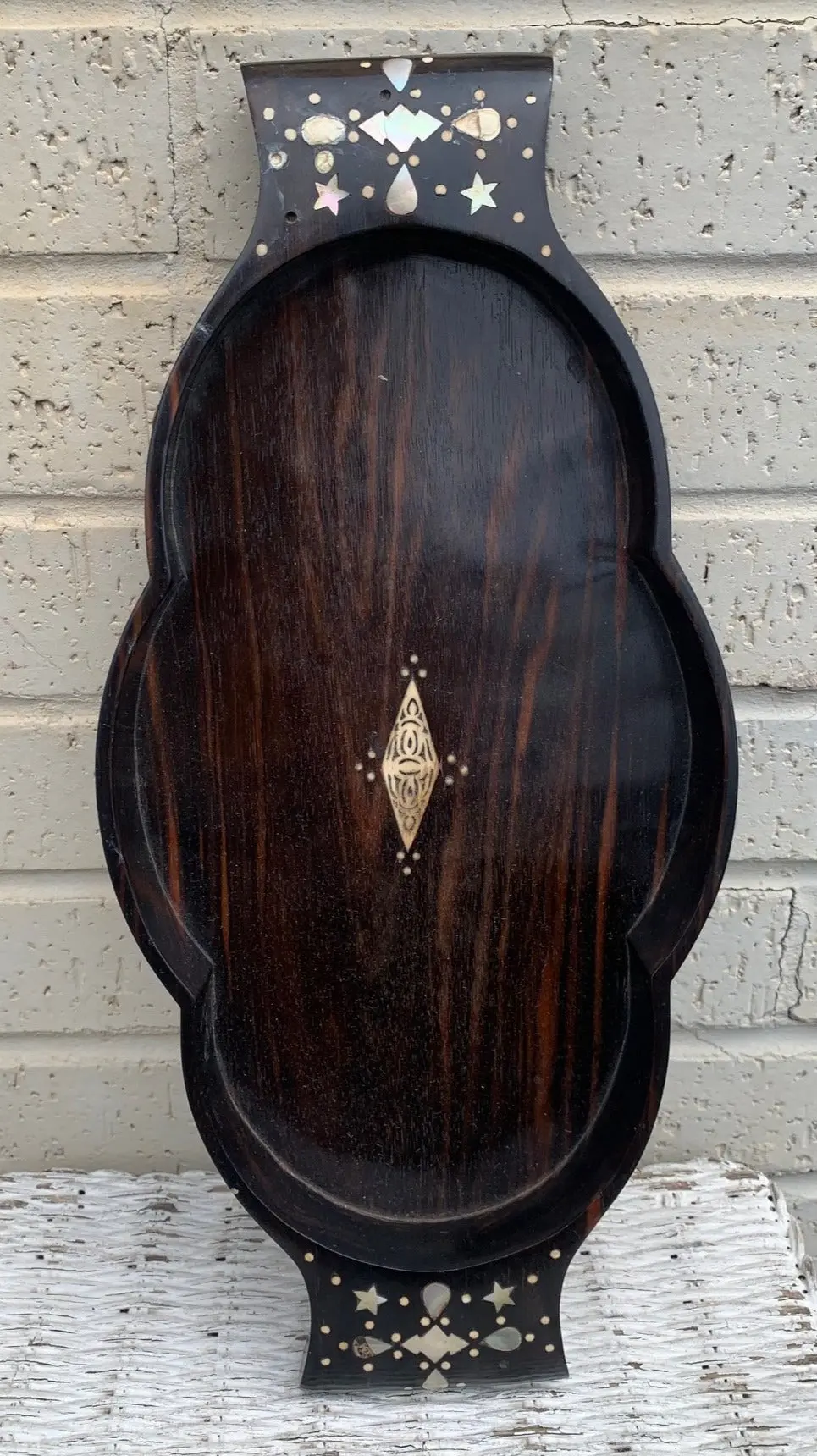 Coromandel Wood Tray With Mother Of Pearl Inlay 1
