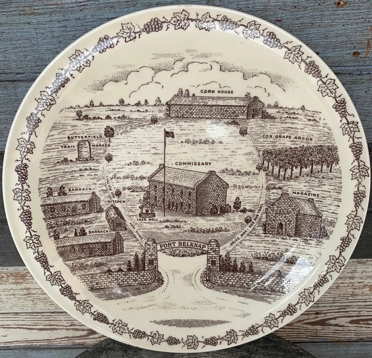 Fort Belknap Commemorative Plate 1