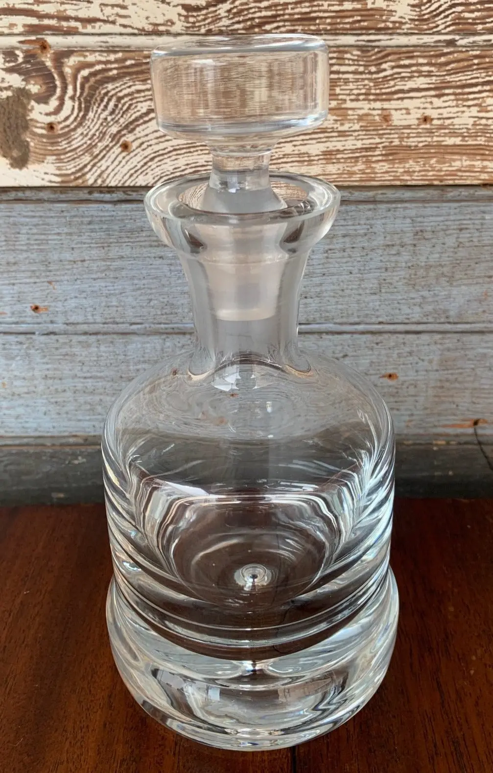 Heavy Glass Decanter With Stopper 1