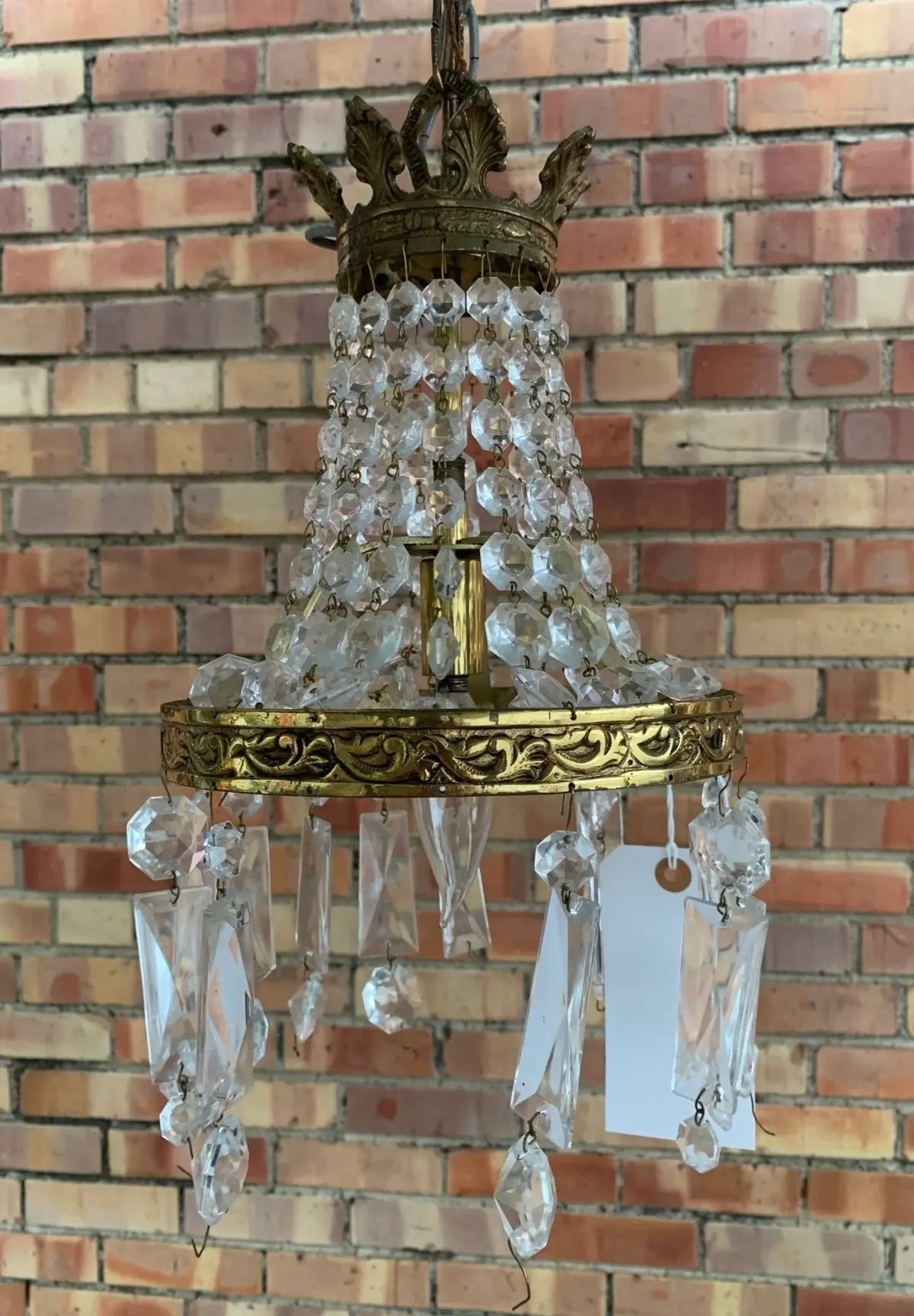 Small Prisms Chandelier - As Found 1