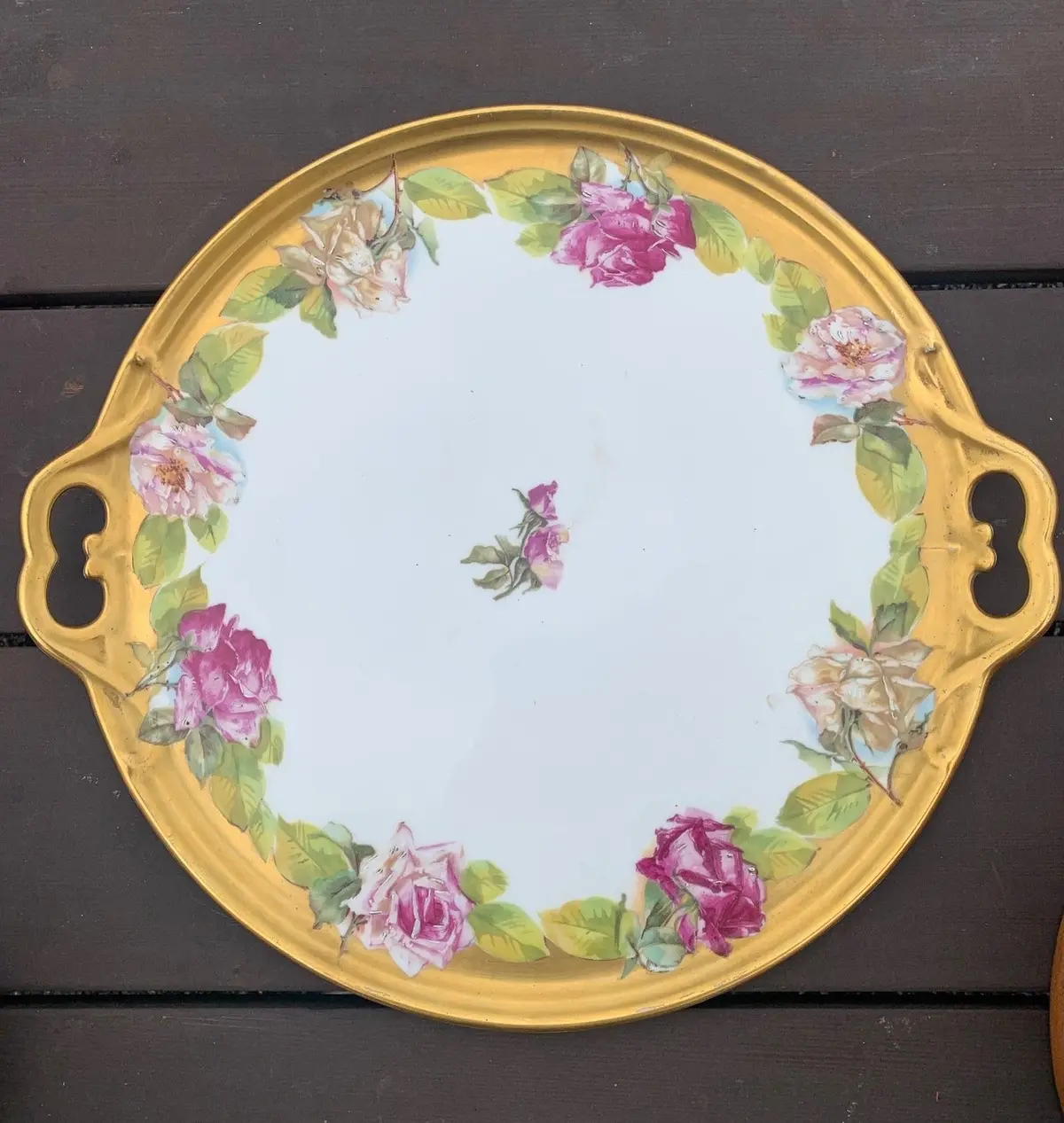 Large Limoges Round Platter 1
