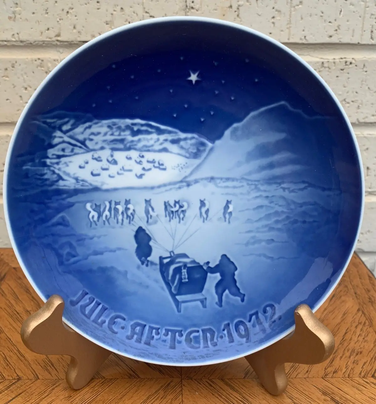 1972 Blue And White Royal Copenhagen Plate 1