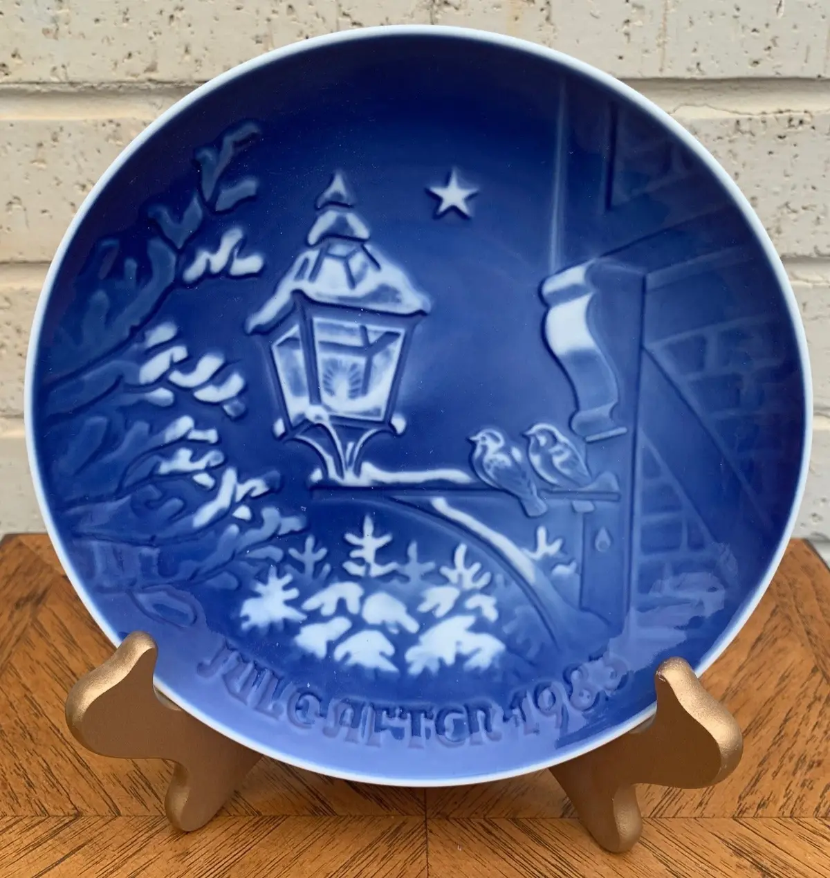 1983 Blue And White Royal Copenhagen Plate 1